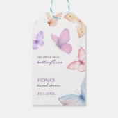Étiquettes-cadeau Il donne Fête des mariées à ses papillons (Dos)