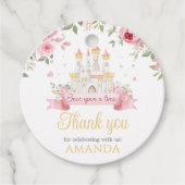 Étiquettes Cadeau Il était une fois Anniversaire Fête ronde (Devant)