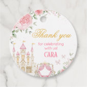 Étiquettes Cadeau Il était une fois princesse fête d'anniversaire (Devant)