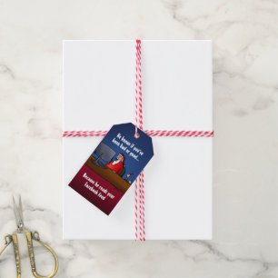 Étiquettes-cadeau Il Sait Si Vous Avez Été Mauvais Père Noël Dr