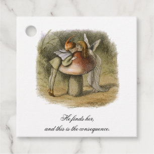 Étiquettes Cadeau Il trouve sa fée romantique Saint Valentin