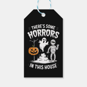 Étiquettes-cadeau Il y a des horreurs dans cette maison drôle Hallow