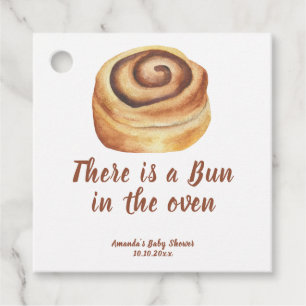 Étiquettes Cadeau Il y a un petit pain dans le four Baby Shower