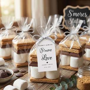 Étiquettes-cadeau Il ya toujours S'more Love Mariage Sign