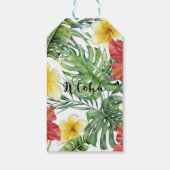 Étiquettes-cadeau Île Paradise Oiseaux Tropical Floral Botanique (Dos)