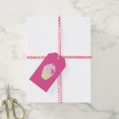 Étiquettes-cadeau illusima rose (Avec de la ficelle)