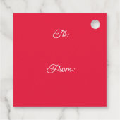 Étiquettes Cadeau Illustration classique du ruban sucre de canne (Dos)