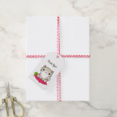 Étiquettes-cadeau Illustration Cute Kitty (Avec de la ficelle)
