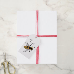 Étiquettes-cadeau Illustration d'abeilles Serez-vous la balise cadea