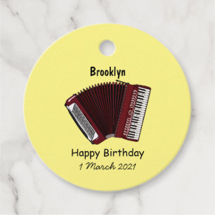 Étiquettes Cadeau Illustration d'accordion