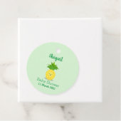 Étiquettes Cadeau Illustration d'ananas mignon (En situation)