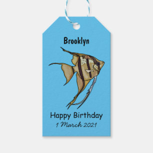Étiquettes-cadeau Illustration d'angelfish