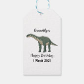 Étiquettes-cadeau Illustration de Barapasaurus (Dos)