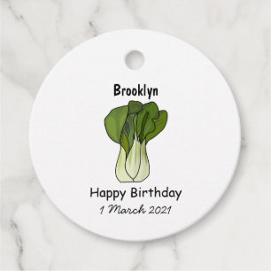 Étiquettes Cadeau Illustration de Bok choy