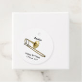 Étiquettes Cadeau Illustration de dessin animé de Trombone (En situation)