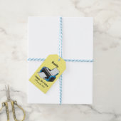 Étiquettes-cadeau Illustration de dessin d'imprimante (Avec de laficelle)