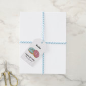 Étiquettes-cadeau Illustration de Donut (Avec de laficelle)