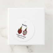 Étiquettes Cadeau Illustration de dragon fruit (En situation)