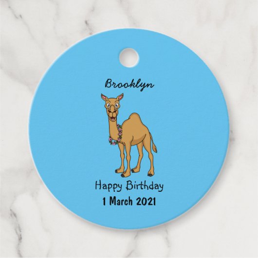 Étiquettes Cadeau Illustration de dromadaire (Devant)