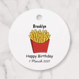 Étiquettes Cadeau Illustration de frites