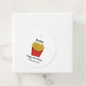 Étiquettes Cadeau Illustration de frites (En situation)