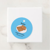 Étiquettes Cadeau Illustration de gaufre (En situation)