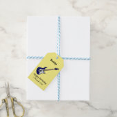 Étiquettes-cadeau Illustration de guitare électrique (Avec de laficelle)