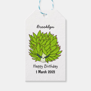 Étiquettes-cadeau Illustration de la feuille de limon