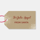 Étiquettes-cadeau Illustration de la mode de Noël avec colis (Dos (Horizontal))