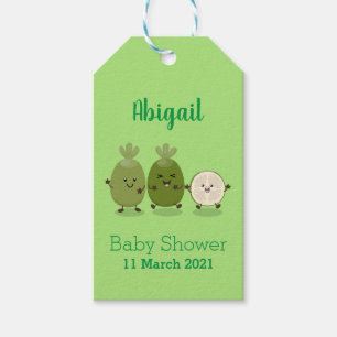 Étiquettes-cadeau Illustration de mignonne guava feijoa