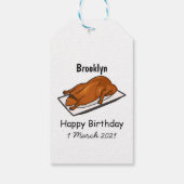 Étiquettes-cadeau Illustration de Peking duck (Dos)
