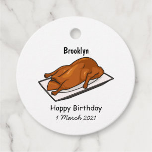 Étiquettes Cadeau Illustration de Peking duck