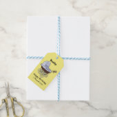 Étiquettes-cadeau Illustration de poussette (Avec de laficelle)