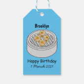 Étiquettes-cadeau Illustration de Shumai dim sum (Dos)