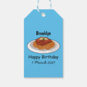 Étiquettes-cadeau Illustration de Spaghetti (Dos)