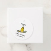 Étiquettes Cadeau Illustration d'huile d'olive (En situation)