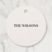 Étiquettes Cadeau Illustration du Bruant mou d'hiver (Dos)