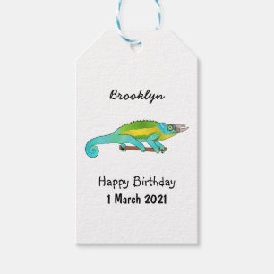 Étiquettes-cadeau Illustration du caméléon de Jackson