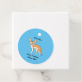 Étiquettes Cadeau Illustration Fennec fox (En situation)