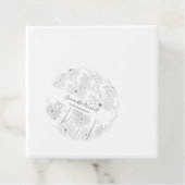 Étiquettes Cadeau Illustration Fleur délicate (En situation)