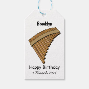 Étiquettes-cadeau Illustration Pan flûte / panpipes