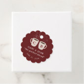 Étiquettes Cadeau Illustration Perfect Blend monogram Mugs Favor Bal (En situation)