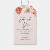 Étiquettes-cadeau Illustrations de brunch nuptial Merci (Devant)