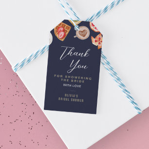 Étiquettes-cadeau Illustrations de Brunch nuptial Merci