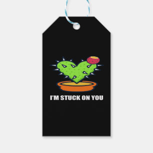 Étiquettes-cadeau Im Stuck On You Cactus Cute Plant Design 