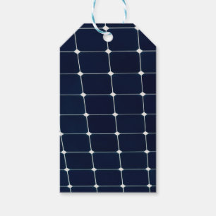 Étiquettes-cadeau Image amusante d'un panneau solaire