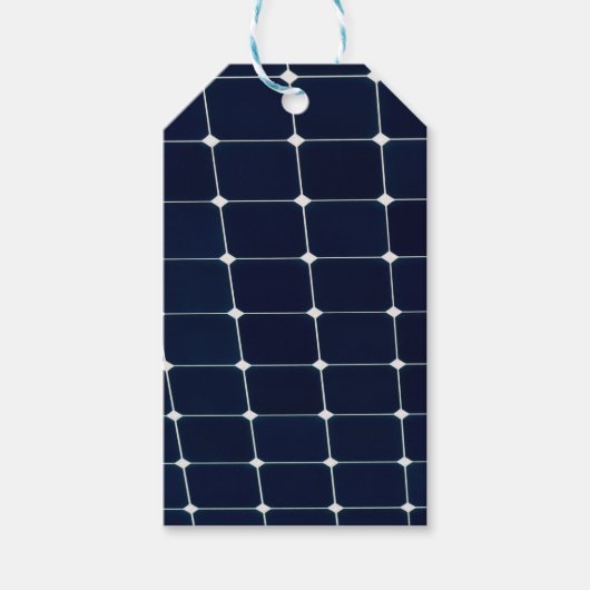 Étiquettes-cadeau Image amusante d'un panneau solaire (Devant)