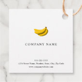 Étiquettes Cadeau Image Banana (Dos)