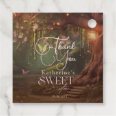 Étiquettes Cadeau Imaginaire Bois Enchantée Forêt Glow Sweet 16 (Dos)
