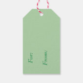 Étiquettes-cadeau Imaginaire de Noël rétro Dragon (Dos)